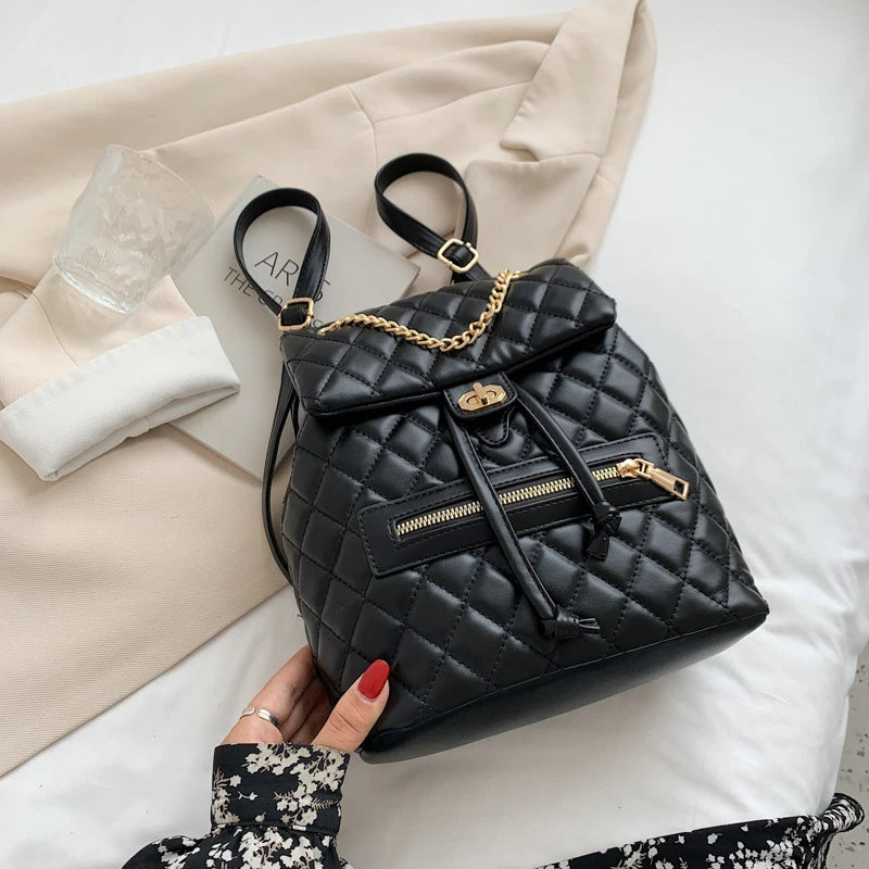 Youth Leather Backpack for Teenage Girls