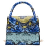 Snake Print PU Shoulder Bag Chain Crossbody Lipstick Bag