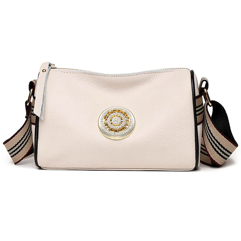 Soft Leather Shoulder Crossbody Bag Female Retro Messenger Pack