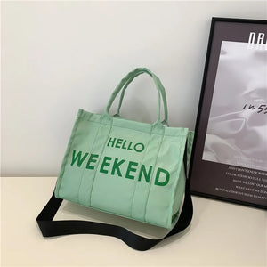 Canvas Women's Shoulder Bag Crossbody Handbag Casual Tote