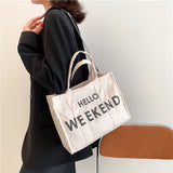 Canvas Women's Shoulder Bag Crossbody Handbag Casual Tote