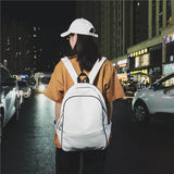 Soft Leather Female Backpack Multiple Zipper Student Backpack
