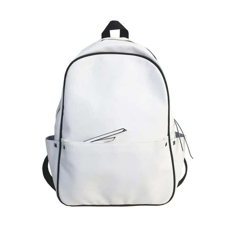 Soft Leather Female Backpack Multiple Zipper Student Backpack