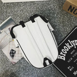 Soft Leather Female Backpack Multiple Zipper Student Backpack