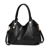 Soft Leather Handbag Large Capacity Women's Bag Middle-Aged Women's Shoulder Mes