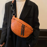 Soft Leather Waist Bag Ladies Fanny Pack High Shoulder Belt Purse