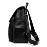 Soft Leather Women Muti Function Backpack Large Capacity Shoulders Bag