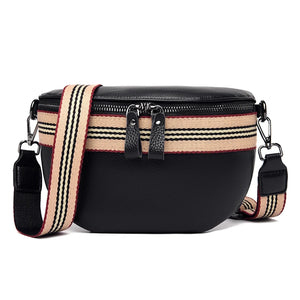 Soft Leather Women Shoulder Bag Pretty Style Girls Chest Bag Women Handbag