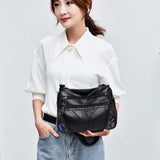 Flower Printed Crossbody Bag for Women