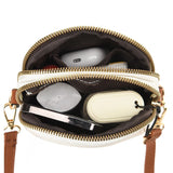 Soft PU Leather Women Shoulder Bags Small Satchel Zipper Messenger Purse