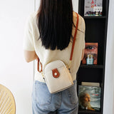 Soft PU Leather Women Shoulder Bags Small Satchel Zipper Messenger Purse