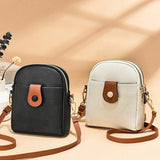 Soft PU Leather Women Shoulder Bags Small Satchel Zipper Messenger Purse
