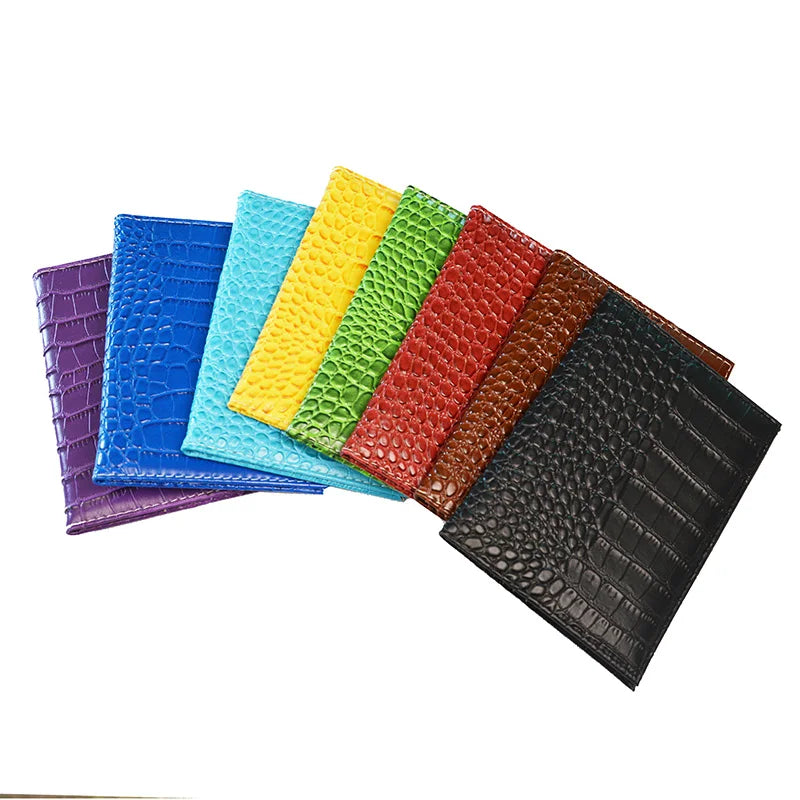Crocodile Grain Passport Holder Wallet