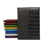 Crocodile Grain PU Leather Passport Holder Blank Cover