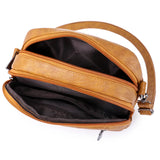 Rivet Shoulder Messenger Bag Women Leather Crossbody Purse