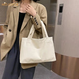 Large Capacity PU Leather Shoulder Purse Totes