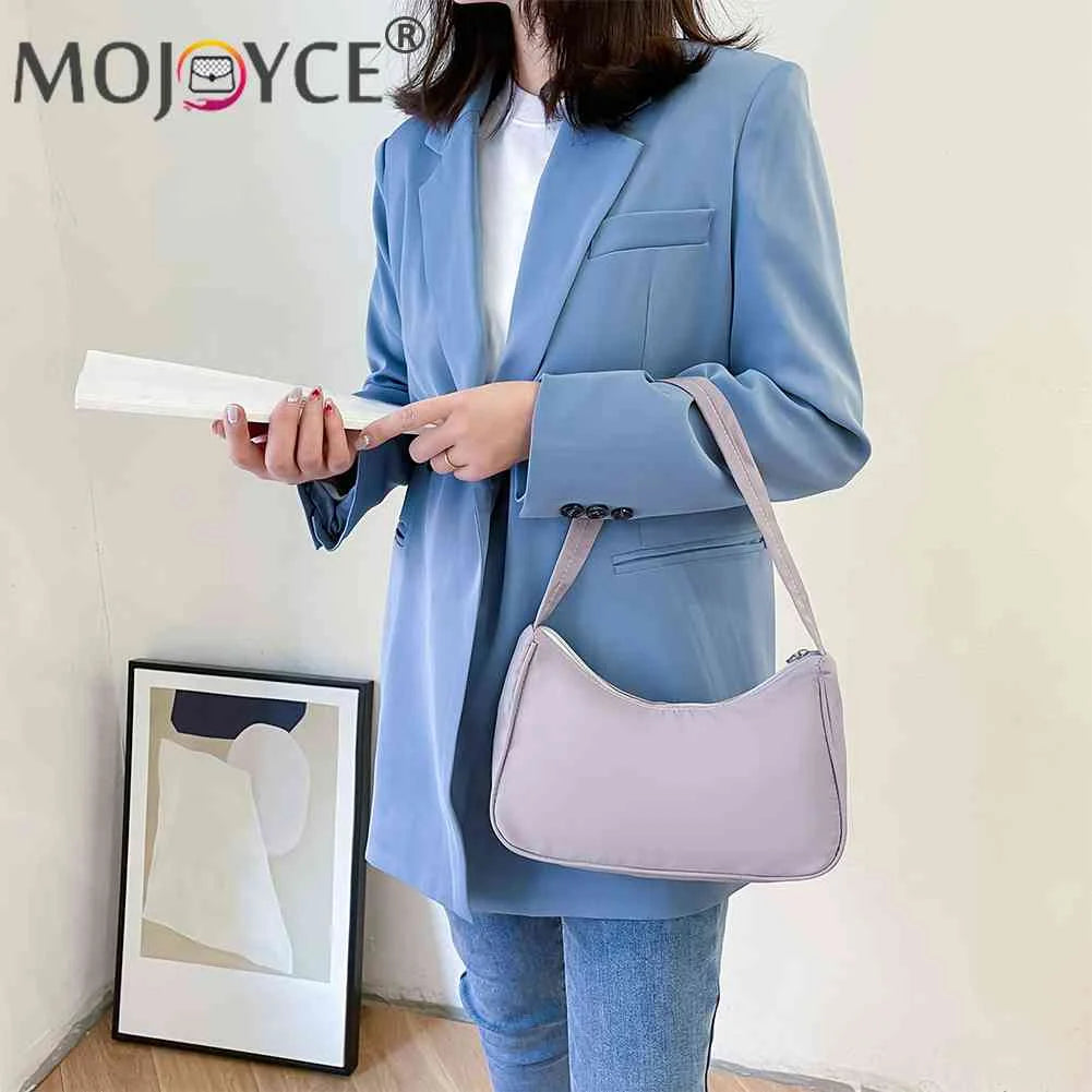 Retro Nylon Women Hobos Shoulder Bag Vintage Handbag