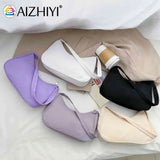 Vintage Nylon Women Shoulder Handbags Retro Female Hobos Bags