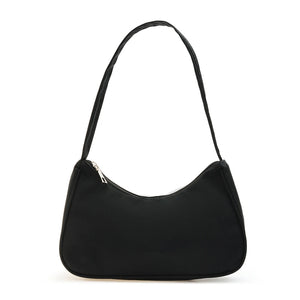 Vintage Nylon Hobos Bags for Women, Zipper Shoulder Handbags