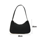 Retro Nylon Women Hobos Shoulder Bag Vintage Handbag