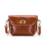 Wax Leather Women Shoulder Crossbody Bag 2022