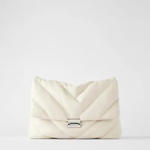 Stylish PU Leather Crossbody Bags with Chains Shoulder Strap