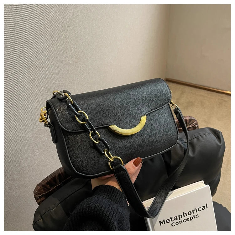 Women's PU Leather Shoulder Bag for Spring Summer