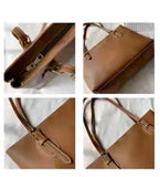 Retro Square Handbag for Women, Solid PU Zipper Bag