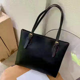 Retro Square Handbag for Women, Solid PU Zipper Bag
