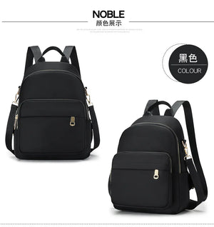 Large Capacity Waterproof Nylon Backpack for College Students