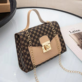 Leather Woven Shoulder Crossbody Bag for Women