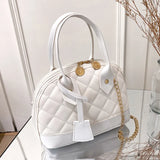 Leather Woven Crossbody Bag for Women