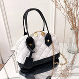 Leather Woven Crossbody Bag for Women