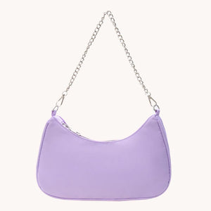 Solid Shoulder Purse Women Underarm Bag Ladies Top-handle Clutches