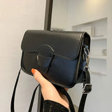 Small Square Bag Pu Leather Shoulder Bag Ladies Crossbody Bag