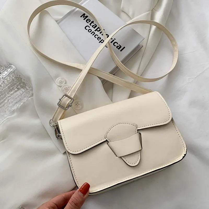 Small Square Bag Pu Leather Shoulder Bag Ladies Crossbody Bag