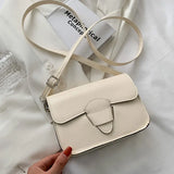 Small Square Bag Pu Leather Shoulder Bag Ladies Crossbody Bag