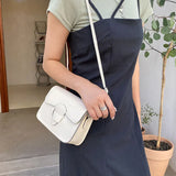 Small Square Bag Pu Leather Shoulder Bag Ladies Crossbody Bag