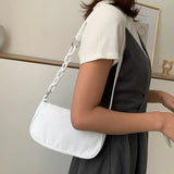 Smooth Strap Shoulder Bag for Women Casual Dating