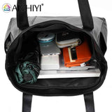 Solid Top-handle Bag PU Leather Shoulder Satchel Large Capacity