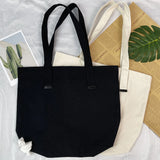 Eco-Friendly Foldable Canvas Tote Bag Beige