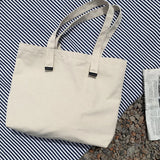 Eco-Friendly Foldable Canvas Tote Bag Beige