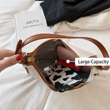 Solid PU Leather Half Moon Bag Casual Underarm Shoulder Handbag