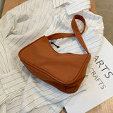 Nylon Shoulder Purse Zipper Street Commuter Clutch Small Bag Women