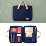 Waterproof Polyester Tote Travel Gear Organizer A4 Document File Bag
