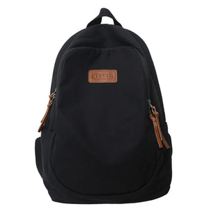 Solid Women Backpack College Student Bag School Bag For Teenage Girls Laptop