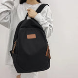 Solid Women Backpack College Student Bag School Bag For Teenage Girls Laptop