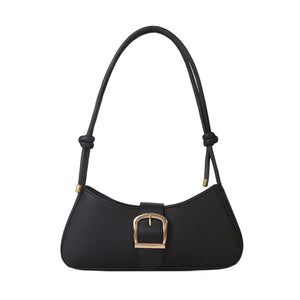 Solid Women Underarm Bags Pu Leather Shoulder Handbags