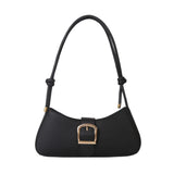 Solid Women Underarm Bags Pu Leather Shoulder Handbags