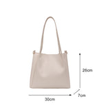 Solid Crossbody Bags Women Large Capacity Totes PU Shoulder Handbag
